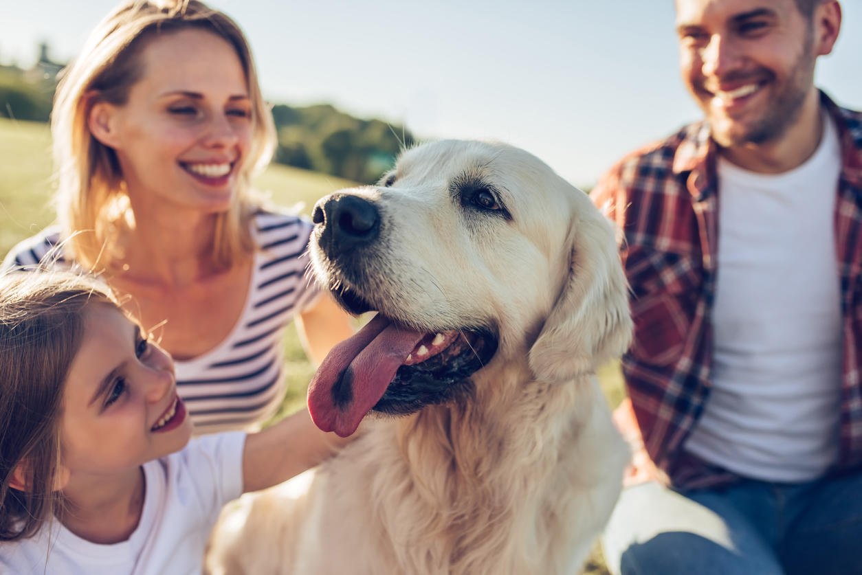 Femme avec chien