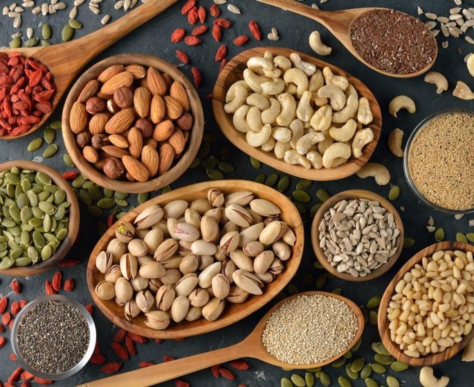 Graines et noix : les proteines de ces deux familles d’aliments seraient benefiques pour votre cœur