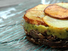 Recette Parmentier De Confit De Canard Puree De Courgettes Et