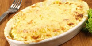 Gratin aux legumes et a la fourme d-Ambert