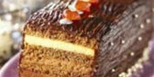 Buche aux trois chocolats