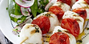 Brochettes de lottes aux petites tomates