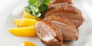 Salade d-oranges et de magret de canard