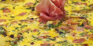 Quiche sans pate melon et jambon