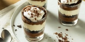 Verrine pistache, Nutella et semoule