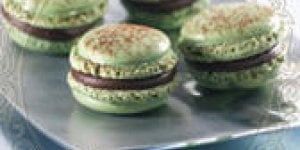 Macarons a la menthe et au chocolat