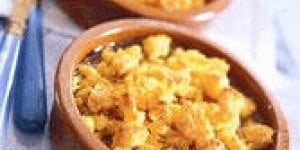 Crumble de pain d-epices aux poires