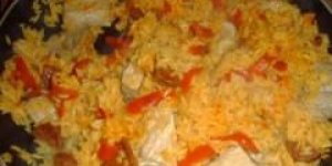 Saute de veau, riz facon paella