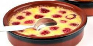 Gratin de fraises au fromage blanc allege