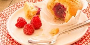 Muffins a la confiture de framboise