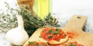 Mini pizzas vegetales