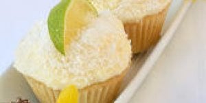 Cupcakes au citron vert et noix de coco