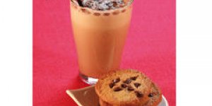 Chocolat frappe, cookies au chocolat noir