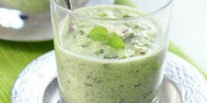 Gaspacho de courgette et concombre