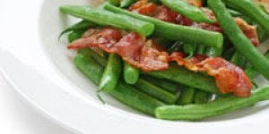 Haricots verts au lard