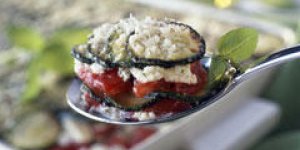 Gratin de courgettes, tomates et feta