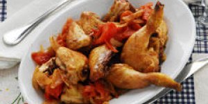 Poulet basquaise en cocotte