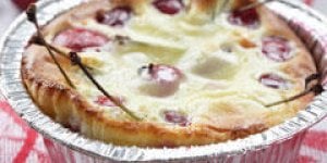 Clafoutis aux cerises et a la pistache