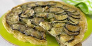 Tatin de chevre et courgettes