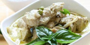 Curry vert thailandais au poulet 