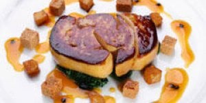 Foie gras sur lit de miel