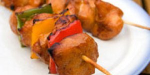 Brochettes de veau a l-ananas 