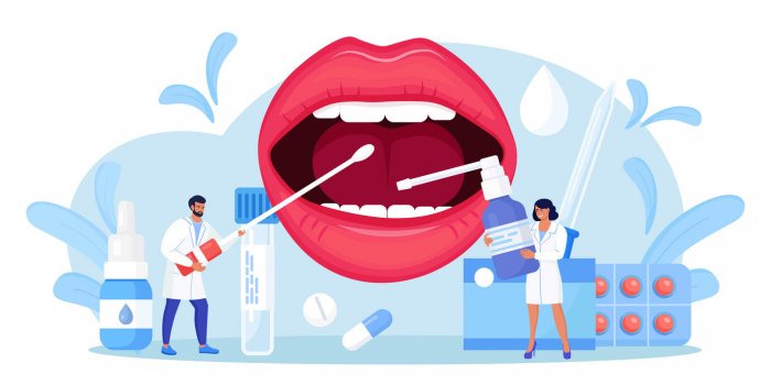 otolaryngology ent treating diseases throat and neck otolaryngologist examines patient doctor prescribes medications for ...